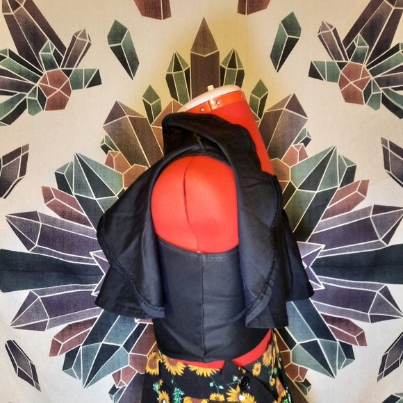 Coquetry Black Zen Soft Stretchy Spandex Off-Shoulder Crop Top - Picture 8 of 8